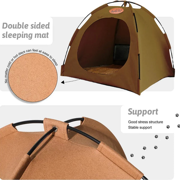Cozy Foldable Pet Tent