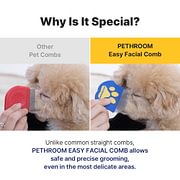 Professional Eye Comb for Pets | Stainless Steel Tear Stain Remover for Cats & Dogs