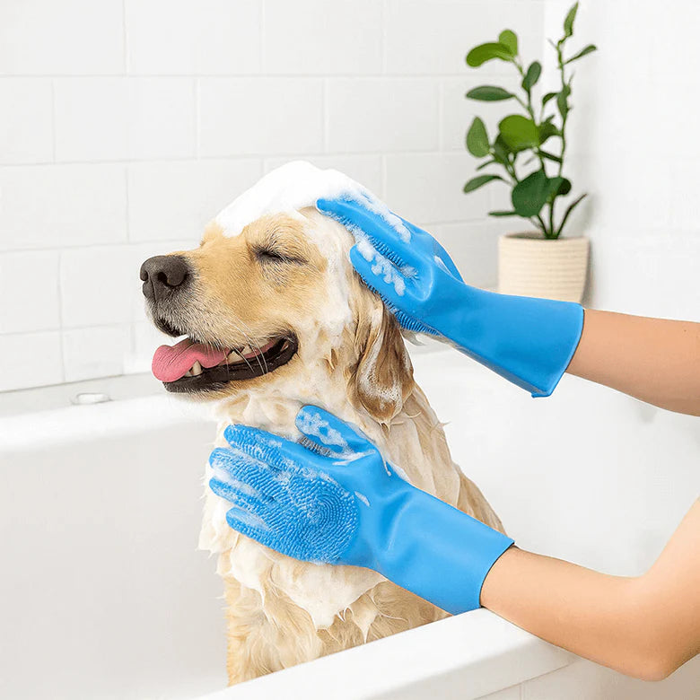 Rubber Scrubbers - Pet Bathing & Grooming Gloves