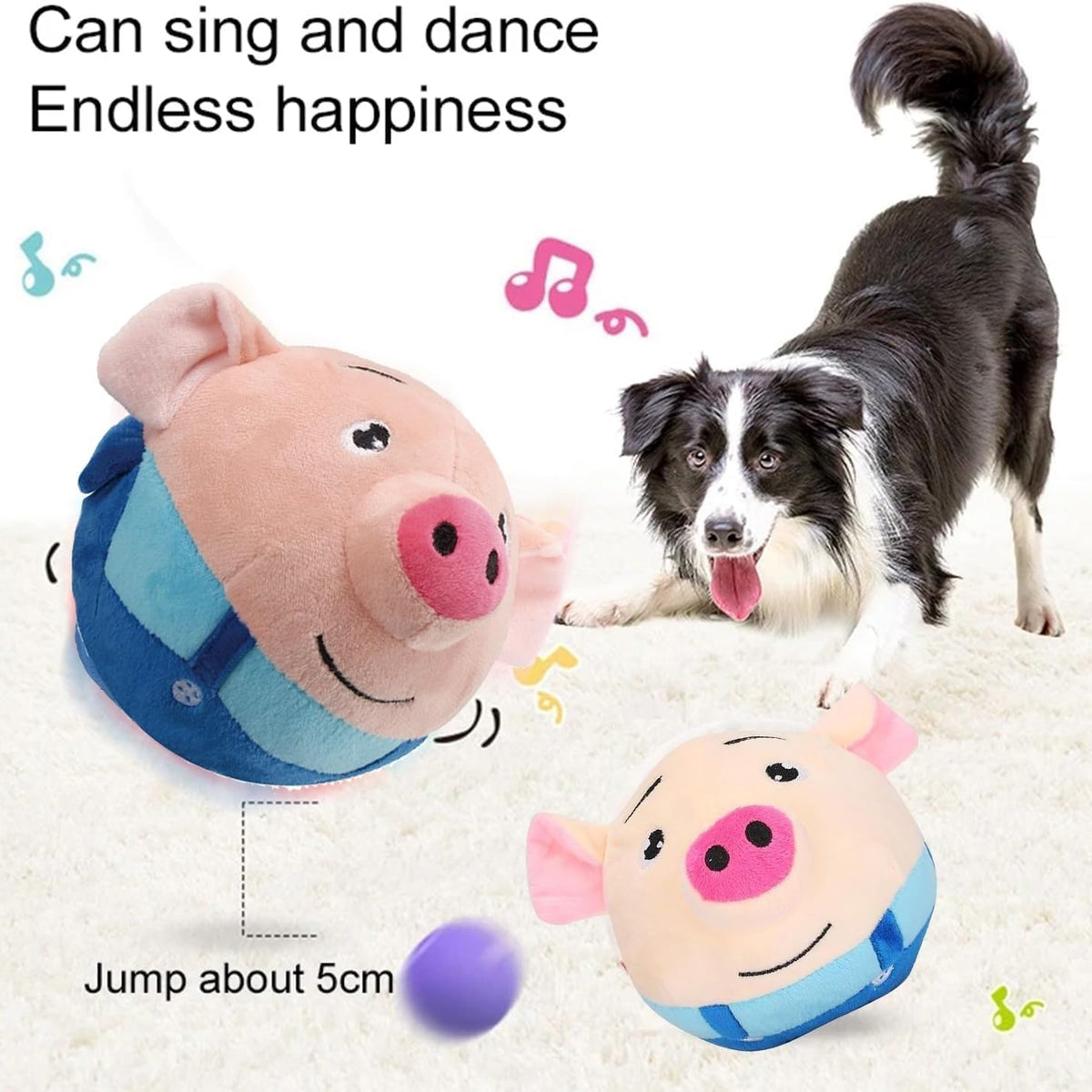 Jumping piggy ball | interactive toy ball