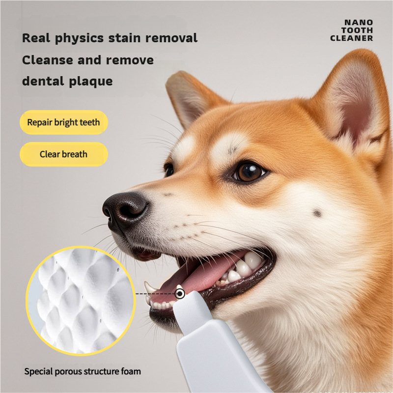Pet nano dental wipe, which can clean dog's dental plaque and remove tooth stains