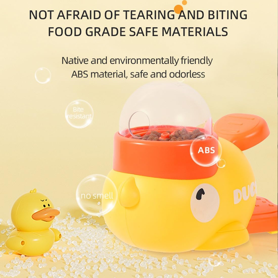 UnderPaws Duck IQ Puzzle Feeder - Interactive Slow Feeder & IQ Training Toy for Small & Medium Dogs