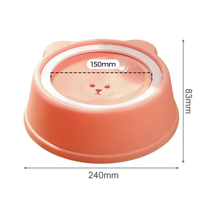 Anti-splash Dog Drinking Water Bowl