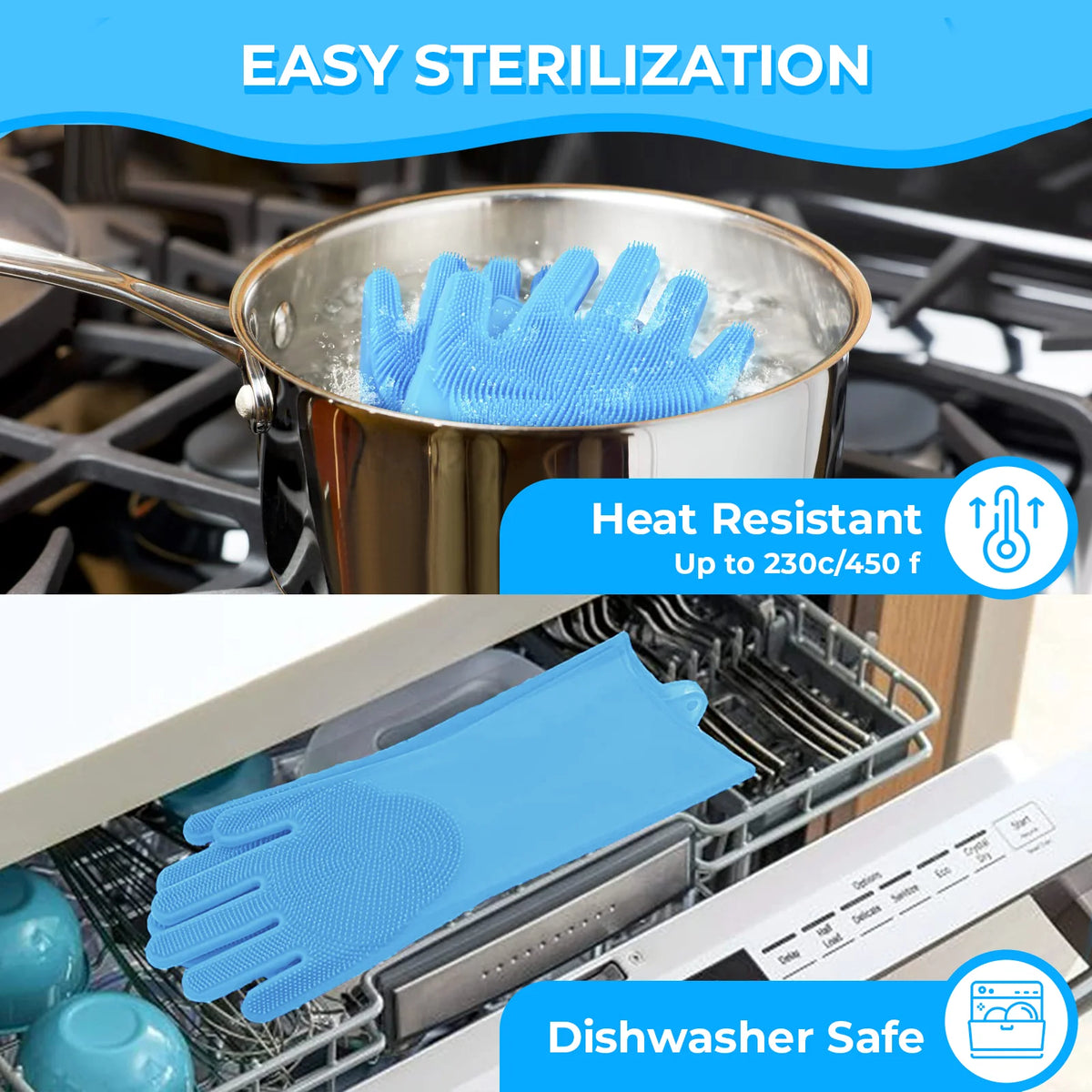 Rubber Scrubbers - Pet Bathing & Grooming Gloves