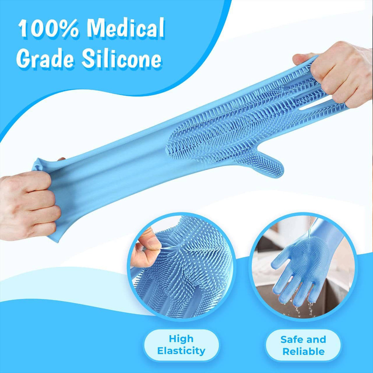 Rubber Scrubbers - Pet Bathing & Grooming Gloves