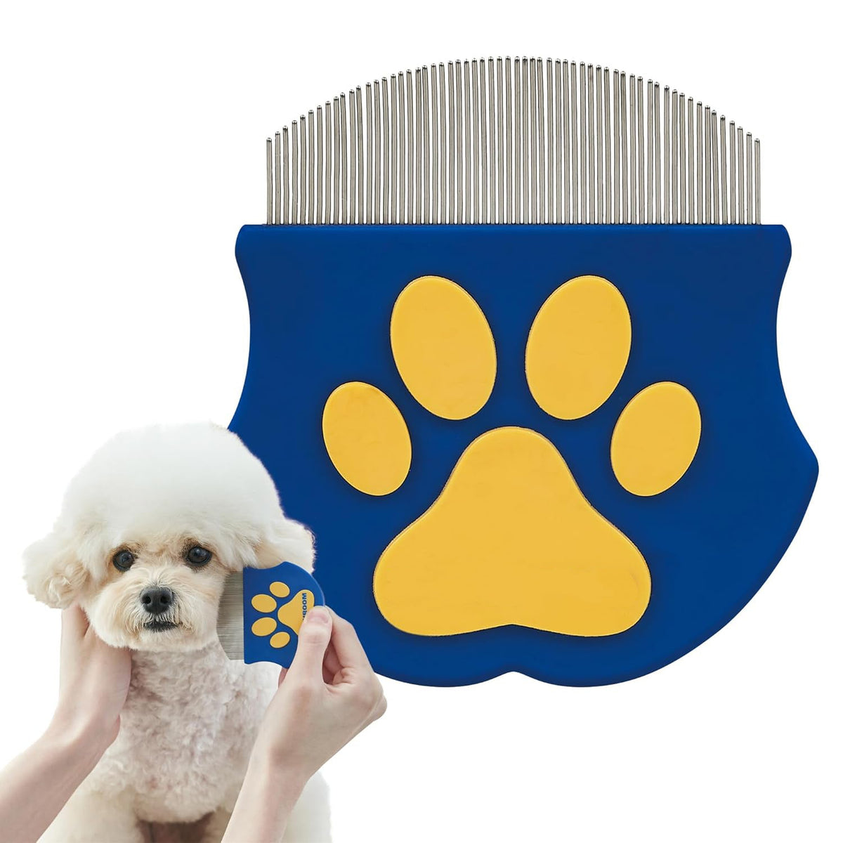 Professional Eye Comb for Pets | Stainless Steel Tear Stain Remover for Cats & Dogs